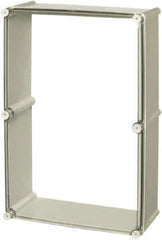 Fibox - 4X NEMA Rated, Electrical Enclosure Polycarbonate Extension Frame for Enclosures - For Use with SOLID, Includes Screws - Industrial Tool & Supply