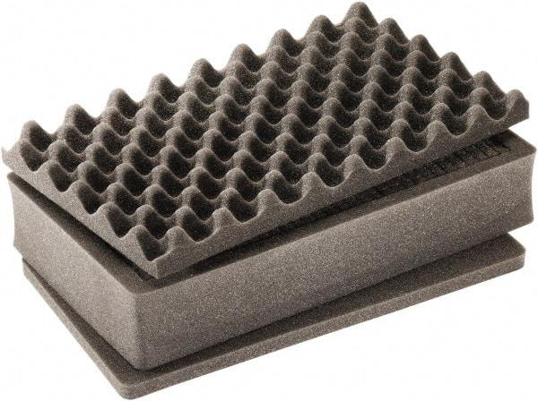 Pelican Products, Inc. - Tool Box Foam Foam Set - 14-1/2" Wide x 7-3/4" Deep x 22-5/8" High, Black, For Pelican Case 1525 - Industrial Tool & Supply