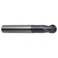 8mm Dia. - 63mm OAL 2 FL 30 Helix Firex Carbide Ball Nose End Mill - Industrial Tool & Supply