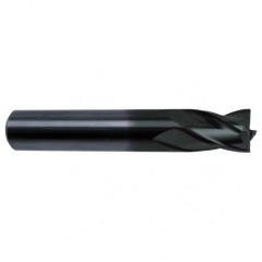 15/32 Dia. x 3 Overall Length 4-Flute Square End Solid Carbide SE End Mill-Round Shank-Center Cut-Super-A - Industrial Tool & Supply