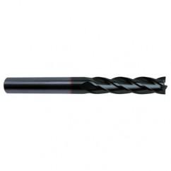 3/8 Dia. x 4 Overall Length 4-Flute Square End Solid Carbide SE End Mill-Round Shank-Center Cut-Super-A - Industrial Tool & Supply