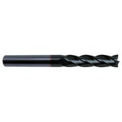 3/8 Dia. x 4 Overall Length 4-Flute Square End Solid Carbide SE End Mill-Round Shank-Center Cut-Super-A - Industrial Tool & Supply