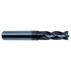 3/16 Dia. x 2-1/2 Overall Length 4-Flute Square End Solid Carbide SE End Mill-Round Shank-Center Cut-Super-A - Industrial Tool & Supply