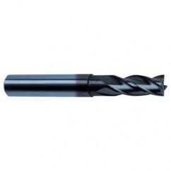 1/4 Dia. x 3 Overall Length 4-Flute Square End Solid Carbide SE End Mill-Round Shank-Center Cut-Super-A - Industrial Tool & Supply