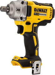 DeWALT - 1/2" Drive 20 Volt Mid-Handle Cordless Impact Wrench & Ratchet - 2,000 RPM, 0 to 3,100 BPM, 330 Ft/Lb Torque, Lithium-Ion Batteries Not Included - Industrial Tool & Supply