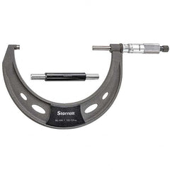 Starrett - Mechanical Outside Micrometers Minimum Measurement (mm): 100.00 Maximum Measurement (mm): 125.00 - Industrial Tool & Supply