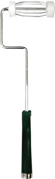Premier Paint Roller - 4" Wide x 16" Long Heavy-Duty Birdcage Frame - Steel Frame, Plastic Handle - Industrial Tool & Supply