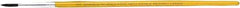 Premier Paint Roller - #3 Sable Artist's Paint Brush - 1/8" Wide, 1/2" Bristle Length, 5" Wood Handle - Industrial Tool & Supply