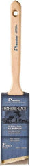 Premier Paint Roller - 3" Angled Polyester Angular Brush - 3" Bristle Length, 7" Wood Sash Handle - Industrial Tool & Supply