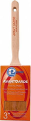 Premier Paint Roller - 3" Oval Polyester Sash Brush - 3-1/4" Bristle Length, 7-3/4" Wood Sash Handle - Industrial Tool & Supply