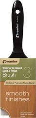 Premier Paint Roller - 3" Flat Polyester Stainer Brush - 2-1/4" Bristle Length, 5" Plastic Beavertail Handle - Industrial Tool & Supply