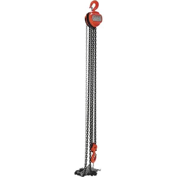 Vestil - 6,000 Lb Lifting Capacity, 15' Lift Height, Hand Hoist - Made from Chain - Industrial Tool & Supply