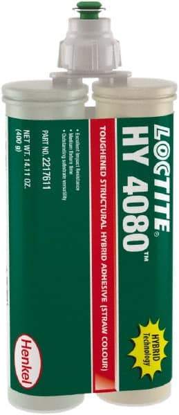 Loctite - 400 g Dual Cartridge Two Part Adhesive - 5 to 10 min Working Time, 302°F - Industrial Tool & Supply