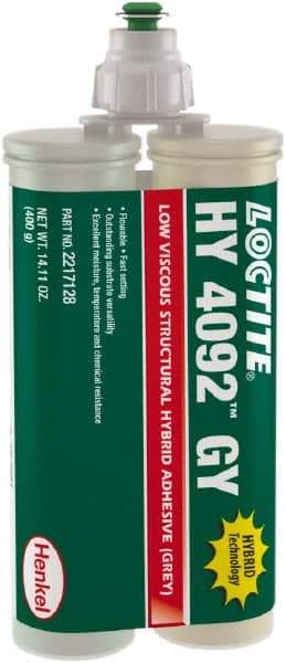 Loctite - 400 g Dual Cartridge Two Part Adhesive - 3 to 5 min Working Time - Industrial Tool & Supply