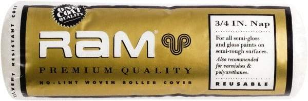 Premier Paint Roller - 3/4" Nap, 9" Wide Paint Roller Cover - Rough Texture, Polyester - Industrial Tool & Supply