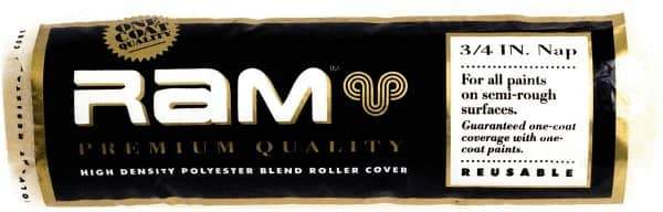 Premier Paint Roller - 3/4" Nap, 9" Wide Paint Roller Cover - Rough Texture, Polyester - Industrial Tool & Supply