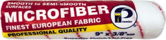 Premier Paint Roller - 3/8" Nap, 9" Wide Paint Roller Cover - Semi-Smooth Texture, Microfiber - Industrial Tool & Supply