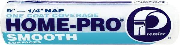 Premier Paint Roller - 1/4" Nap, 9" Wide Paint Roller Cover - Smooth Texture, Polyester - Industrial Tool & Supply