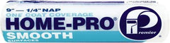 Premier Paint Roller - 1/4" Nap, 9" Wide Paint Roller Cover - Smooth Texture, Polyester - Industrial Tool & Supply
