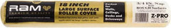 Premier Paint Roller - 3/4" Nap, 18" Wide Paint Roller Cover - Rough Texture, Polyester - Industrial Tool & Supply