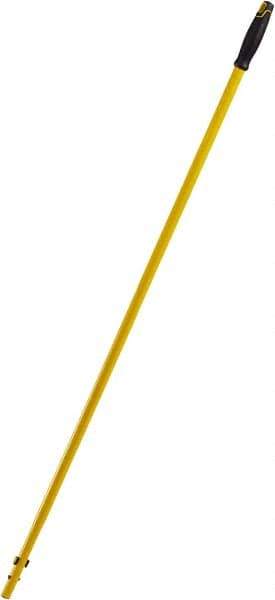 Rubbermaid - 57" Standard Metal Quick Connect Mop Handle - 1-1/2" Handle Diam, Plastic Connector, Use with All-In-One Floor Cleaning Tools - Industrial Tool & Supply