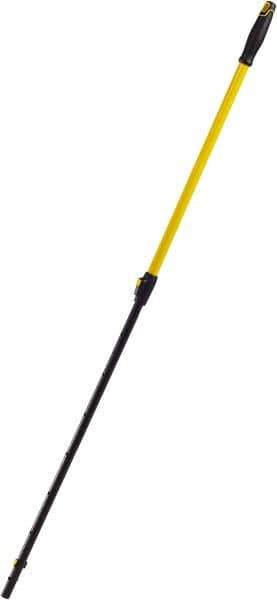 Rubbermaid - 36 to 60" Standard Metal Quick Connect Mop Handle - 1-3/4" Handle Diam, Plastic Connector, Use with All-In-One Floor Cleaning Tools - Industrial Tool & Supply