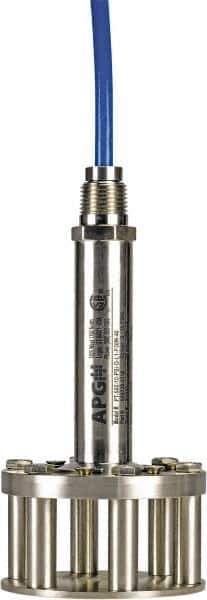 Made in USA - 5 Max psi, 1/2\x94 NPT (Male) Connection Submersible Pressure Transducer - mA Output Signal, 1/2" Thread, 0 - 130°F, 28 Volts - Industrial Tool & Supply