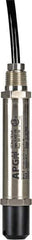 Made in USA - 5 Max psi, 1/2\x94 NPT (Male) Connection Submersible Pressure Transducer - mA Output Signal, 1/2" Thread, 0 - 130°F, 28 Volts - Industrial Tool & Supply