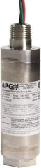 Made in USA - 1,000 Max psi, 1/4" NPT (Male) Connection Intrinsically Safe Transmitter - mA Output Signal, 1/4" Thread, -40 to 185°F, 28 Volts - Industrial Tool & Supply