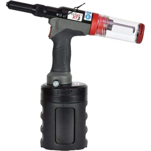 STANLEY Engineered Fastening - 5/32 to 1-1/2" Capacity, Air Riveter - 5.77 CFM, 1" Long Stroke, 1/4 NPT Inlet, Industrial Duty - Industrial Tool & Supply