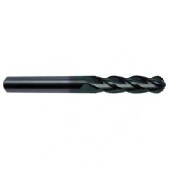 5/8" Dia. - 6 OAL - 30 Helix Super-A CBD Ball Nose EM - 4 FL - Industrial Tool & Supply