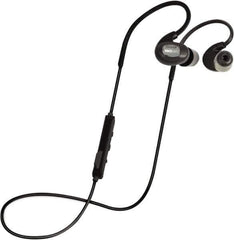 ISOtunes - Reusable, 27 dB Behind Neck Noise Isolating Earbud - ANSI S3.19-1974 Specification, Black Cup, Black Plug - Industrial Tool & Supply