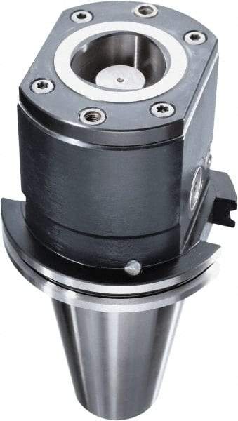 HAIMER - CAPTO C5 Taper, On-Center/Rotating, Spindle Adapter - 50mm Projection, Use with ISO50 Spindle - Industrial Tool & Supply