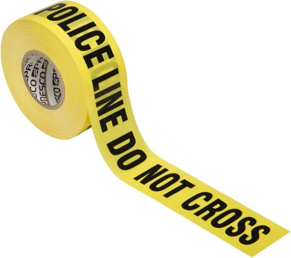 Ability One - Barricade & Flagging Tape Tape Type: Barricade Legend: Police Line - Do Not Cross - Industrial Tool & Supply