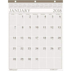 House of Doolittle - 12 Sheet, 20 x 26", Wall Calendar - Beige - Industrial Tool & Supply