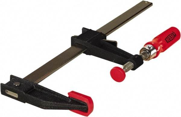Bessey - 6" Capacity, 3-1/2" Throat Depth, Carbon Steel Bar Clamp - 1,100 Lb Clamping Pressure - Industrial Tool & Supply