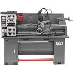 Jet - 12" Swing, 33" Between Centers, 230 Volt, Single Phase Bench Lathe - 5MT Taper, 2 hp, 75 to 1,400 RPM, 1-9/16" Bore Diam, 30" Deep x 58" High x 66" Long - Industrial Tool & Supply