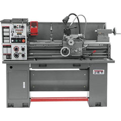 Jet - 12" Swing, 33" Between Centers, 230 Volt, Single Phase Bench Lathe - 5MT Taper, 2 hp, 75 to 1,400 RPM, 1-9/16" Bore Diam, 30" Deep x 58" High x 66" Long - Industrial Tool & Supply