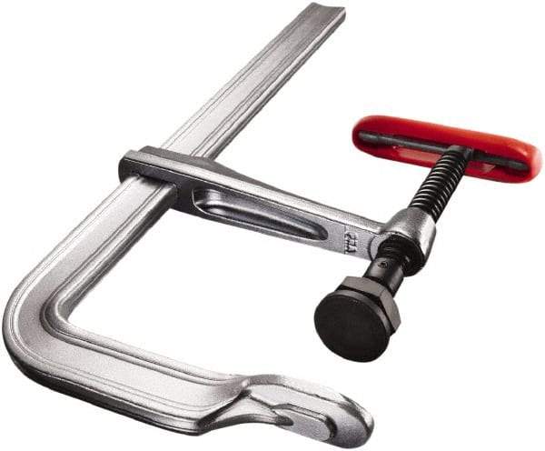 Bessey - 4-3/4" Throat Depth, 18" Max Capacity, Standard Sliding Arm Clamp - 1,980 Lb Clamping Pressure, 45/64" Spindle Diam - Industrial Tool & Supply