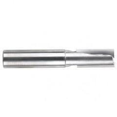 3/8" Dia. - 3" OAL - 2 FL Straight FL Bright Carbide End Mill - Industrial Tool & Supply