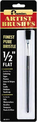 Premier Paint Roller - 1/2" Bristle Artist's Paint Brush - 1/2" Wide, 7/8" Bristle Length, 5" Wood Handle - Industrial Tool & Supply
