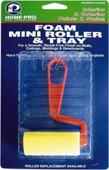Premier Paint Roller - Mini Paint Roller Set - 5" Wide, Plastic Frame, Includes Paint Tray, Roller Cover & Frame - Industrial Tool & Supply