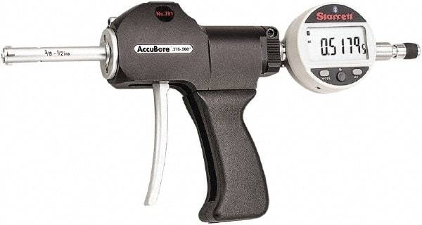 Starrett - Electronic Bore Gages Type: Pistol Grip Electronic Bore Gage Minimum Measurement (Decimal Inch): 0.0370 - Industrial Tool & Supply