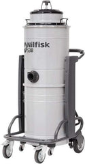 Nilfisk - 13 Gal Steel Tank, Electric Powered Wet/Dry Vacuum - 3.21 Peak hp, 100/120 Volt, 15.8 Amps, 20' Hose Fitting, Main Filter, Accessories Included - Industrial Tool & Supply