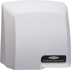 Bobrick - 1725 Watt Gray Finish Electric Hand Dryer - 115 Volts, 13 Amps, 9-5/8" Wide x 11.13" High x 5-7/16" Deep - Industrial Tool & Supply