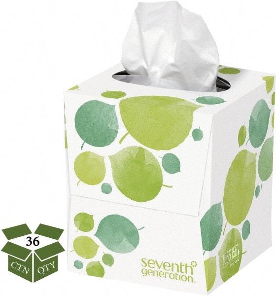 Seventh Generation - Tall Box of White Facial Tissues - 2 Ply, Recycled Fibers - Industrial Tool & Supply