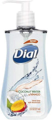 Dial - 7.5 oz Pump Bottle Liquid Soap - Clear, Coconut Water & Mango Scent - Industrial Tool & Supply