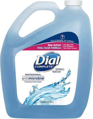 Dial - 1 Gal Bottle Foam Soap - Blue, Spring Water Scent - Industrial Tool & Supply