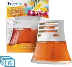 BRIGHT Air - 2.5 oz Diffuser Air Freshener - Liquid, Hawaiian Blossoms & Papaya Scent - Industrial Tool & Supply