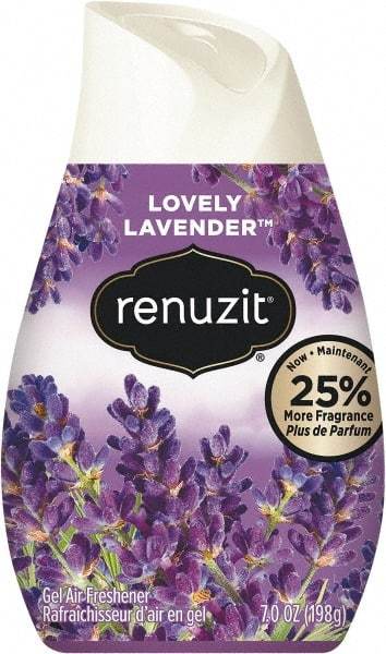 Renuzit - 7 oz Cone Air Freshener - Gel, Fresh Lavender Scent, Environmentally Safe - Industrial Tool & Supply